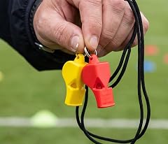 StonKraft Pea-Less Whistles Sports and Training Used by Professionals (Assorted Colour) (Pack of 2)