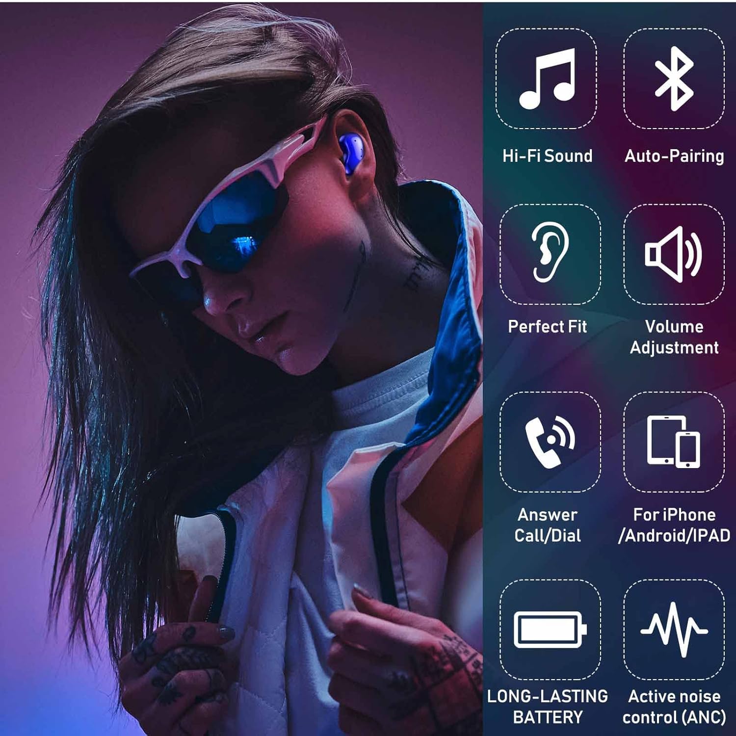 Tор Rаtеd Urbanx Street Buds Live True Wireless Earbud Headphones for Samsung Galaxy S21 Ultra 5G - Wireless Earbuds w/Active Noise Cancelling - Blue (US Version with Warranty)