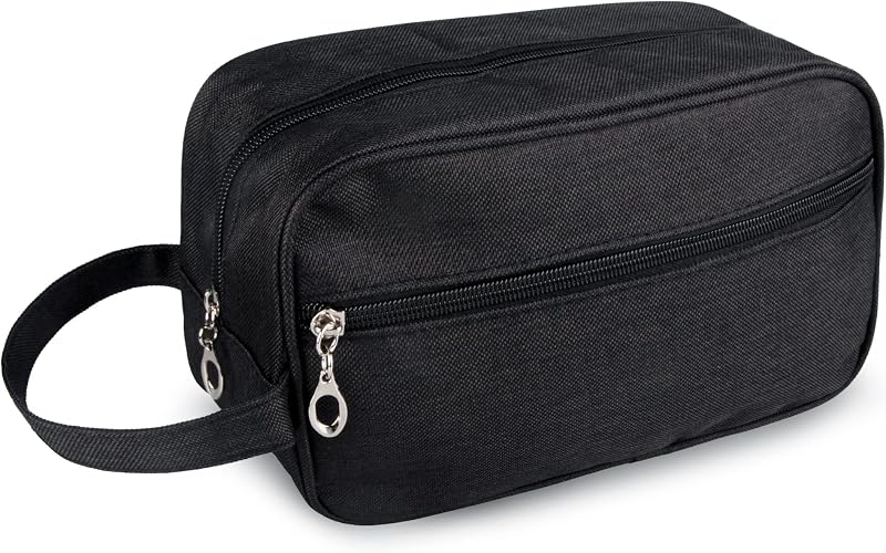 Necessaire de viagem Ebbniur em tecido Oxford 600D impermeável, preta