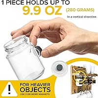 Vista 3 de X-Bet - Imanes fuertes y resistentes, redondos, pequeños y fuertes de cerámica para pizarra blanca o refrigerador, 62 piezas