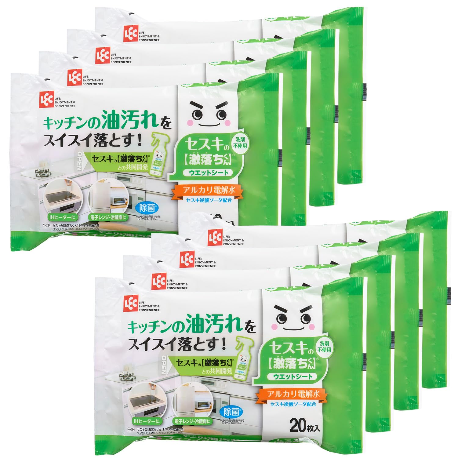 レック セスキ の 激落ちくんシート キッチン用 20枚入 (20枚入✕8個パッ…