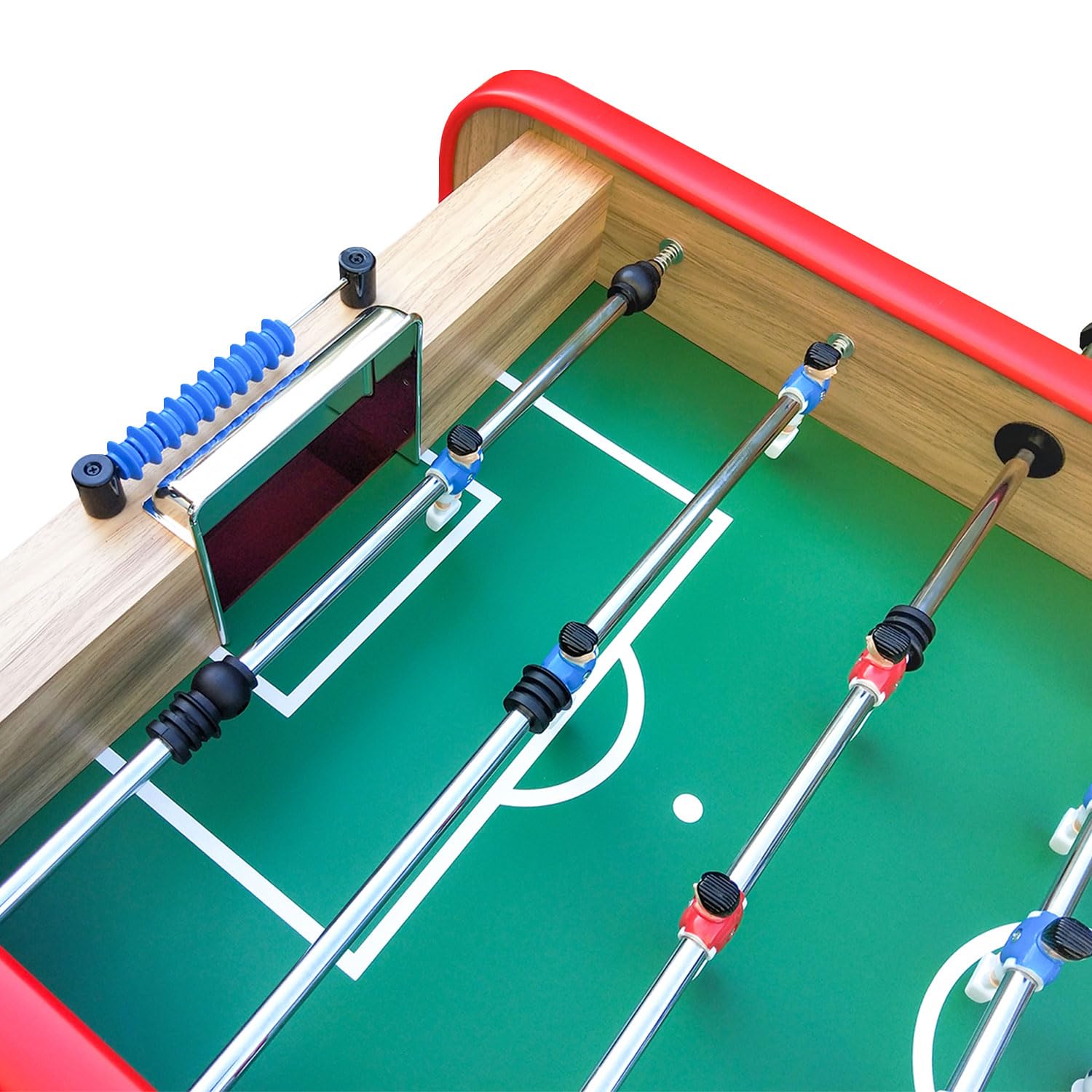 Babyfoot 140cm avec 4 balles incluses, Table Soccer de 2 à 4 Joueurs, Table de Baby-Foot