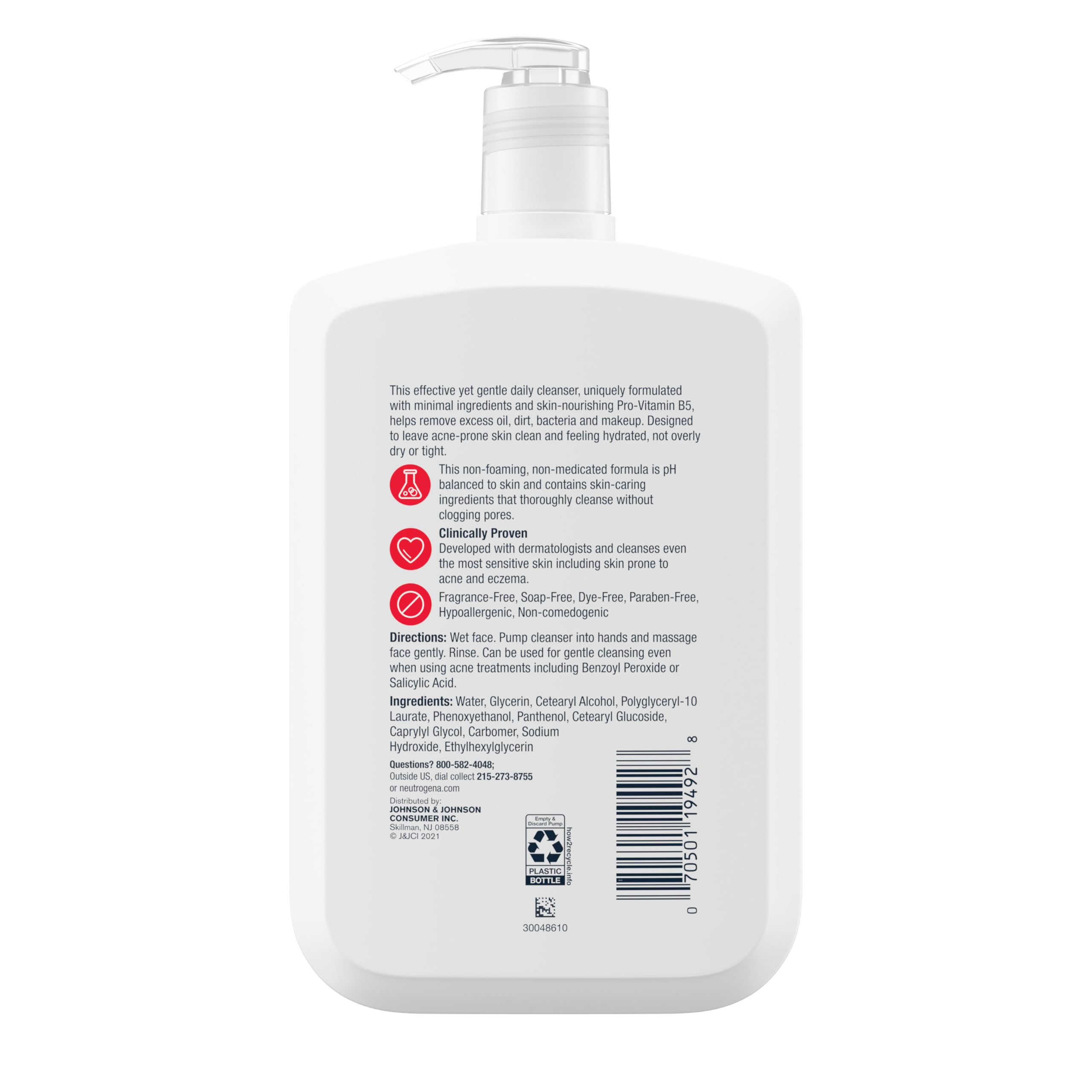 Neutrogena Ultra Gentle Daily Facial Cleanser with Pro-Vitamin B5