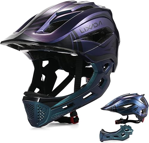 Lixada Casco de ciclismo para niños, casco de ciclismo desmontable ajustable para niños, bicicleta, monopatín, equipo de protección (20.5-22