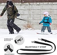 Vista 3 de Odoland Kids Ski Snowboard Training Harness Toddler Skiing Harness with Removable Leash Speed Control Teaching for Beginners