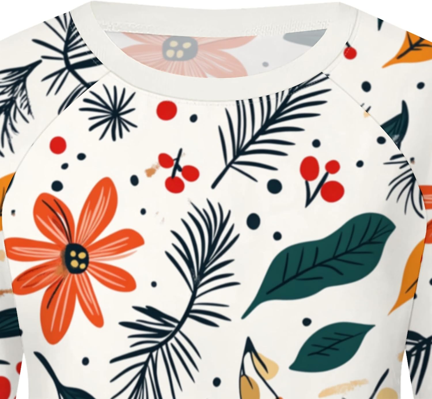 Women's Christmas Sweatshirts Funny Graphic Crewneck Pullover Tops Casual Loose Long Sleeve Tops Xmas T-shirts - Image 5