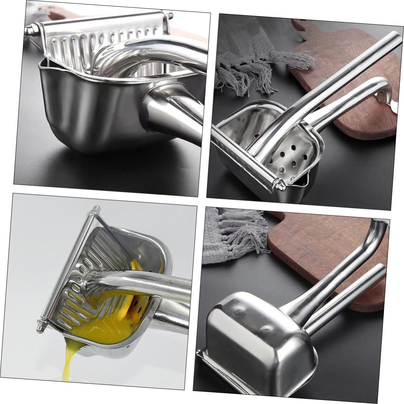 Manual Fruit Squeezer Juicer Handheld Fruit Juicer Stainless Steel Easy to Clean for Lemon Pear Grapefruit