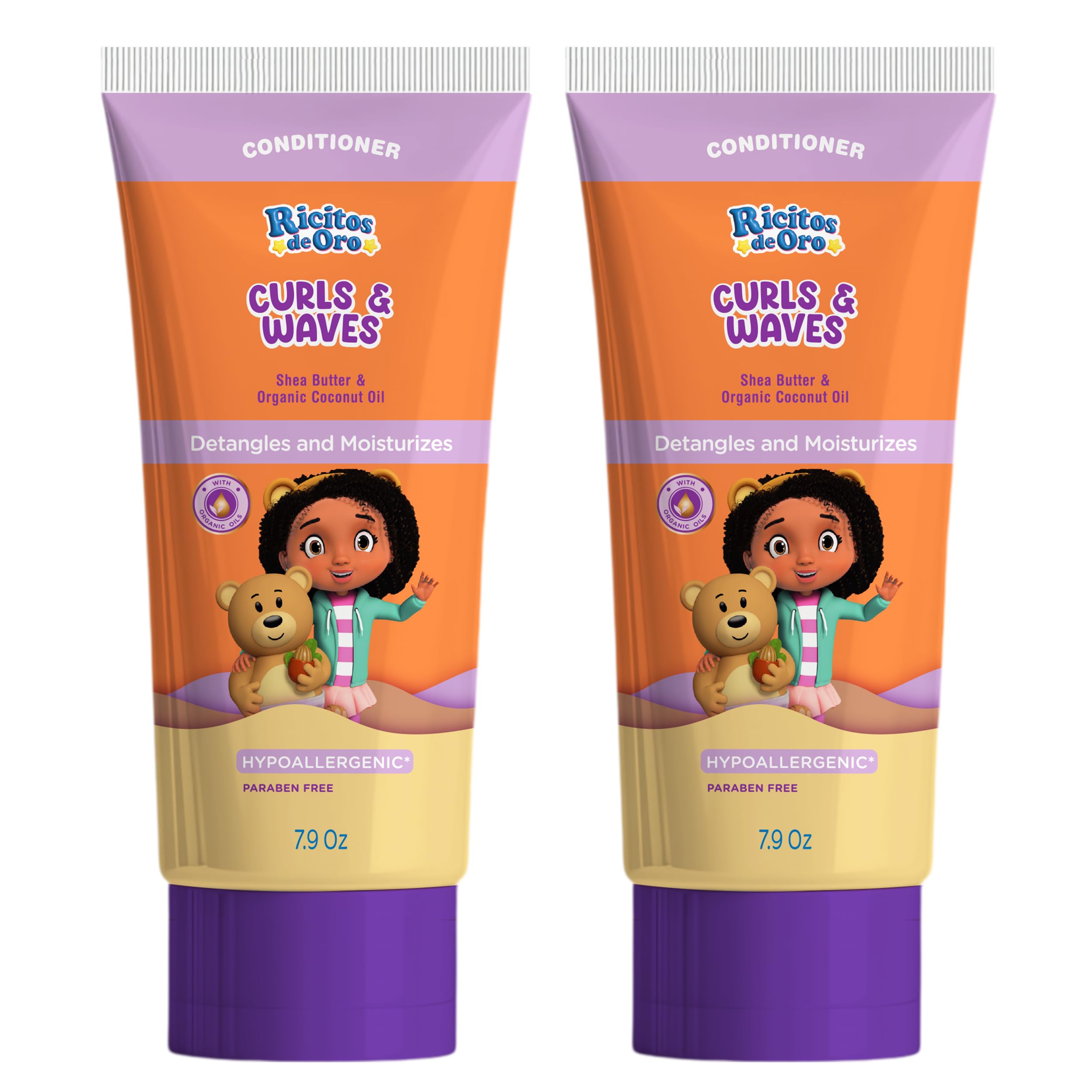 Ricitos de Oro Curl Conditioner: Hydrates Curls, Enhances Natural Patterns, Safe for All Hair Types, Keeps Curls Defined, Doesn't Weigh Down, Baby