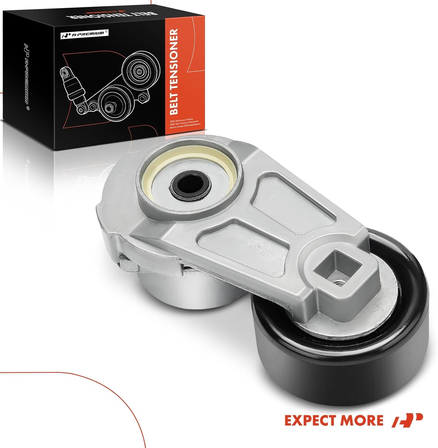 A-Premium Belt Tensioner Assembly with Pulley Compatible with Cadillac SRX CTS 2004-2009, STS 2005-2011, 2.8L 3.6L, Water Pump, Replace# 999689, 19186932