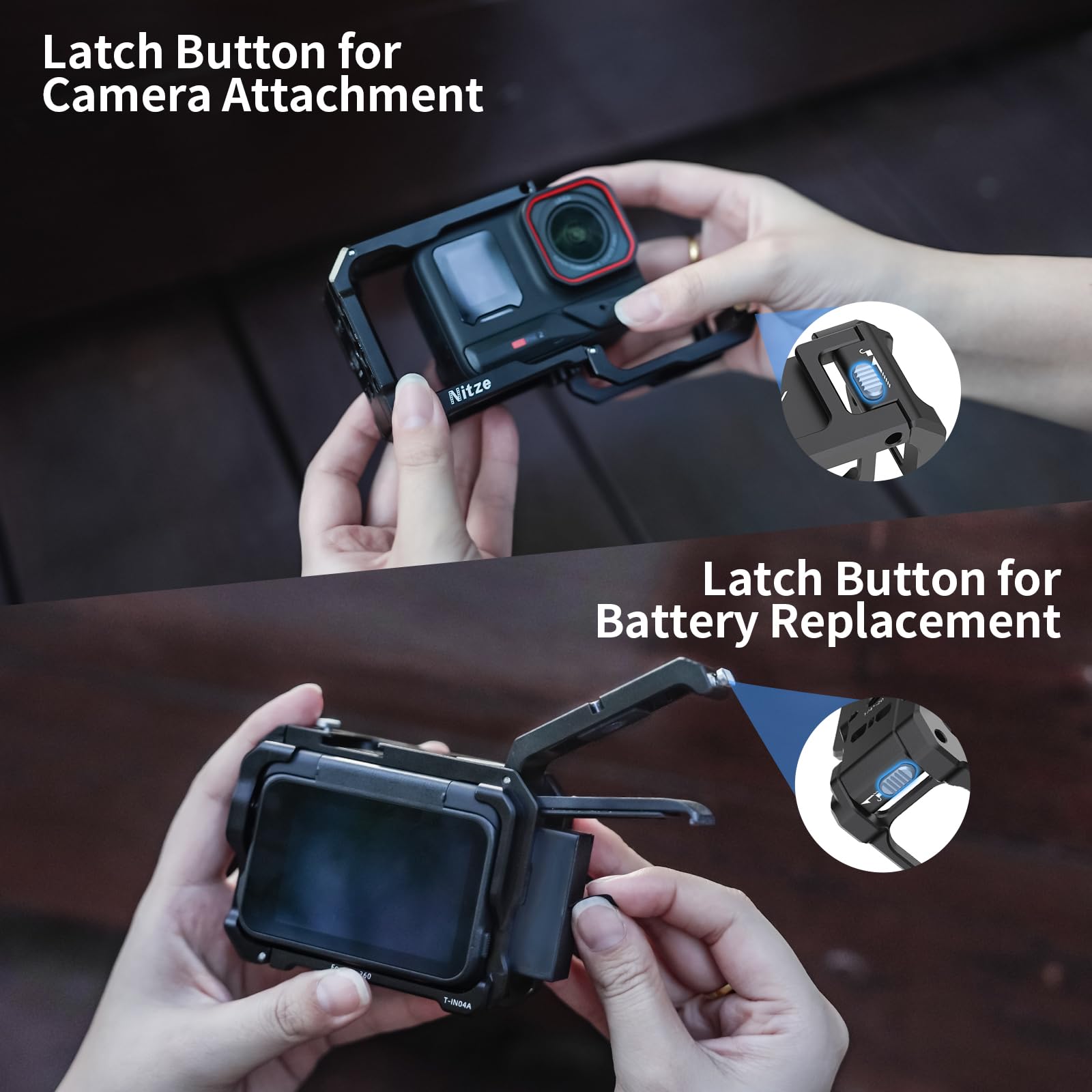 Nitze Xplorer Grip Kit Bundle for Insta360 Ace Pro 2/ Ace Pro/Ace