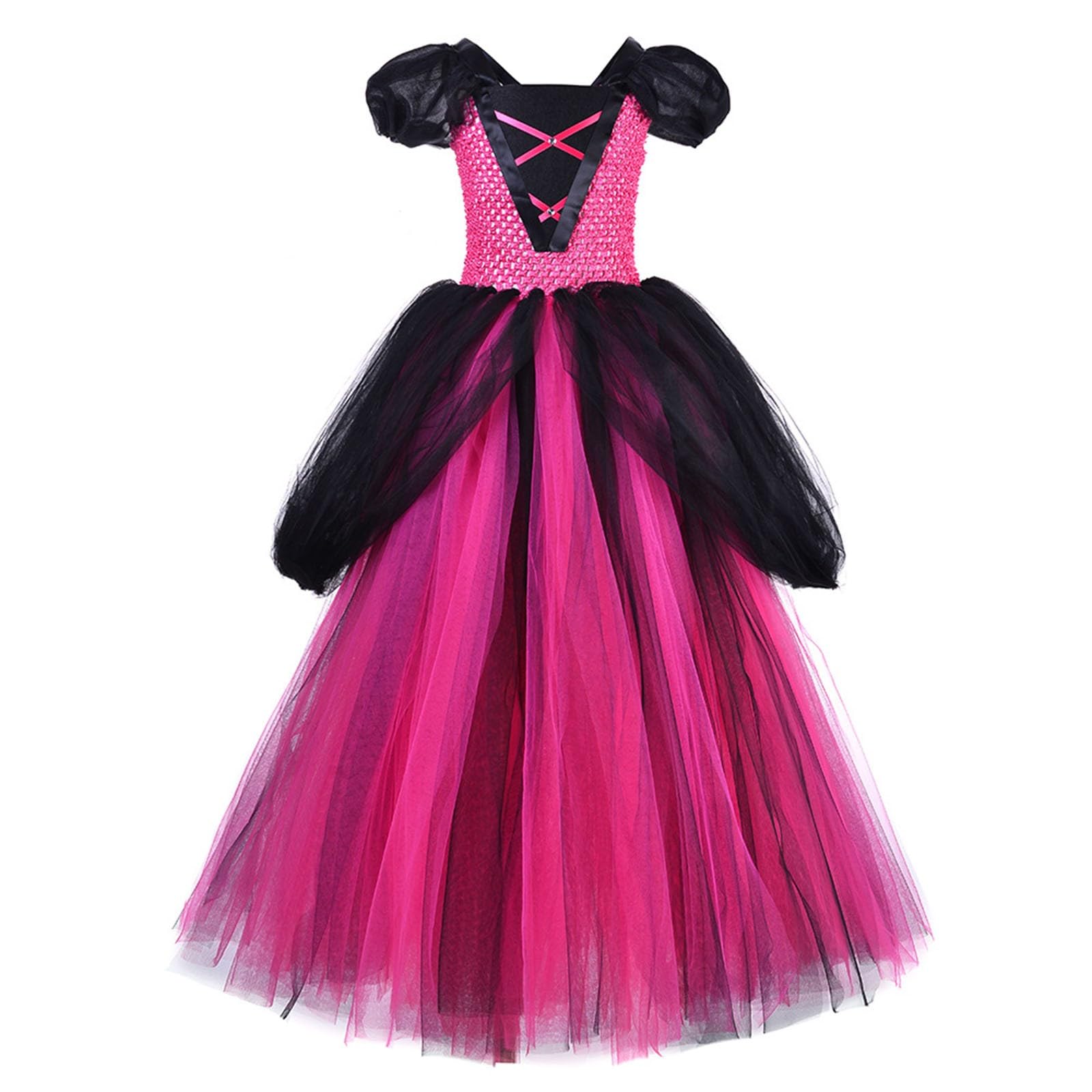 Vestiti Halloween Bambina 10 Anni - Vestito da festa per bambine, a maniche lunghe, per Halloween, per spettacoli, per bambini, comodo, elastico in vita, casual, da gioco