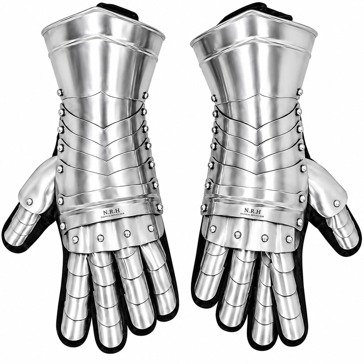 Medieval Knight Gauntlet Gloves - Handcrafted Metal Articulated Armor Gauntlets Pair for LARP, Historical Reenactments, and Medieval Display