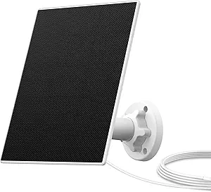 5W Solar Panel for Security Camera, Only Wireless Outdoor PTZ Camera MD3 / MD3K, Continuous Solar Power, IP66 Waterproof, with Dustproof Silicone Plug, 9.8ft Charging Cable asin的图片