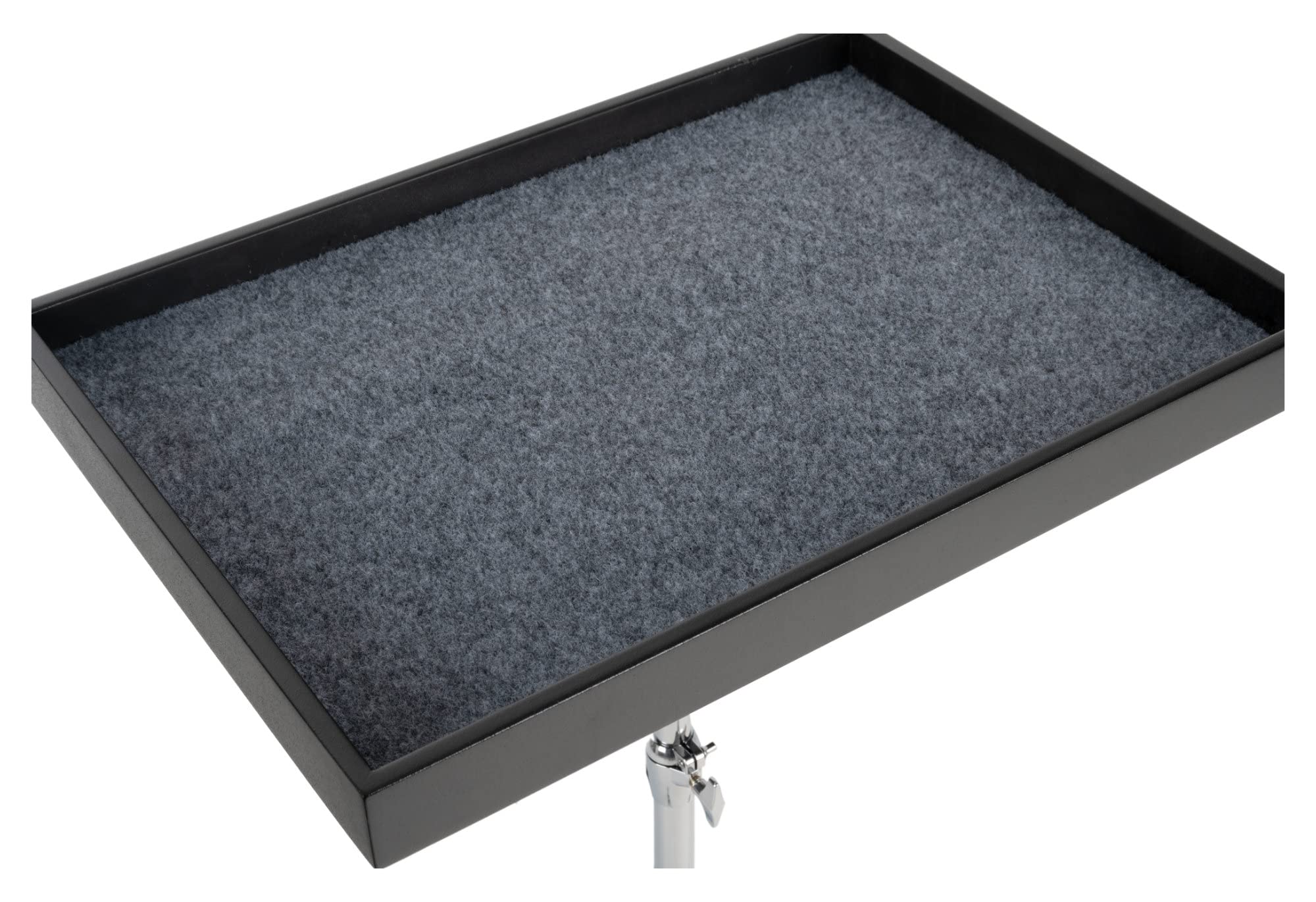 XDrum UPT1 Universal Percussion Table - Höhenverstellbarer Ablagetisch - Größe: 56 x 40 cm - Weicher Filzboden - Stabile Dreibein-Konstruktion - Ideal für Musiker, Mixer, Laptop uvm. - Schwarz