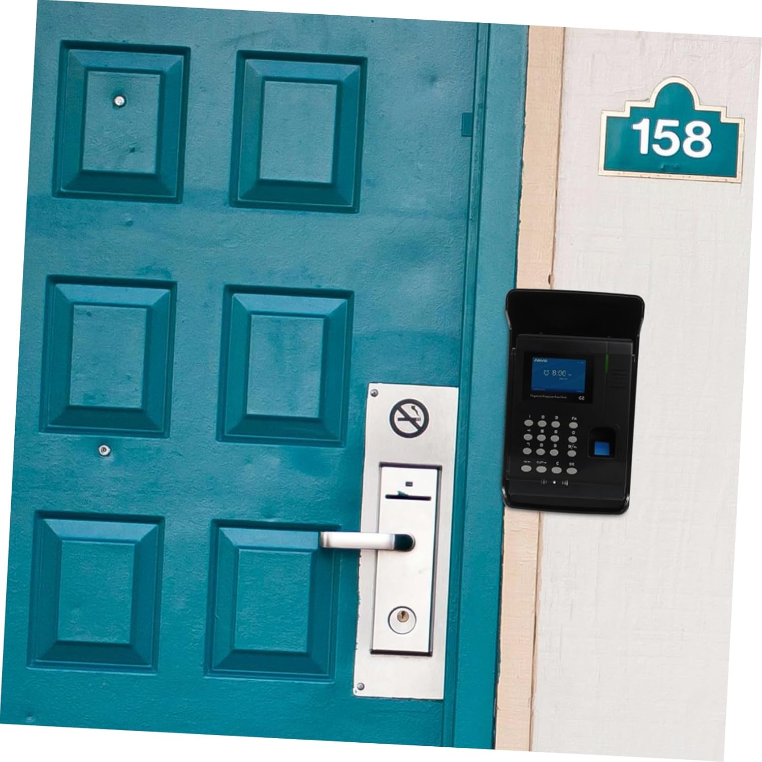 Mikikit 5pcs Rainproof Doorbell Cover Protective Shell for Door Access Control Fingerprint Machines Easy Installation Plastic Design