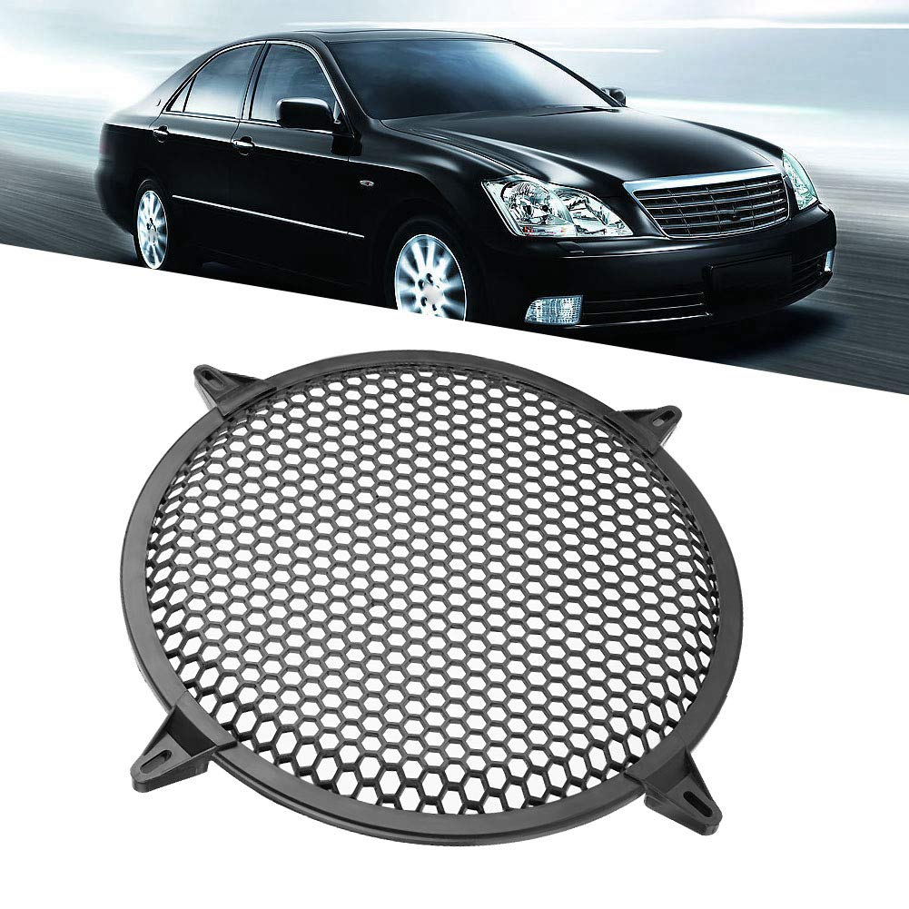 Car Audio Mesh Cover,Yctze Car Audio Plastic Mesh Cover Woofer Speaker Modifica Protezione Protezione(12 inch) per copertura della griglia dell'altoparlante