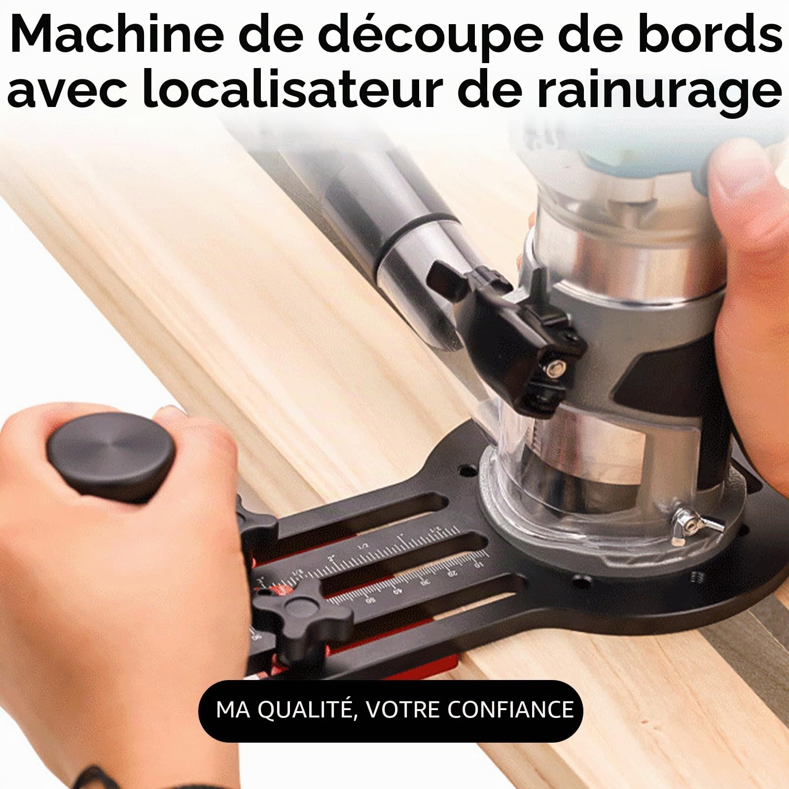 Base Tondeuse, Support Tondeuse à Fente 2 En 1 Base Fraisage Bois Support Fente Routeur Pour Machine à Rogner 65mm Outil Rainurage Base Routeur Pour Machines Rogner Pour Meubles D'armoires Bricolage