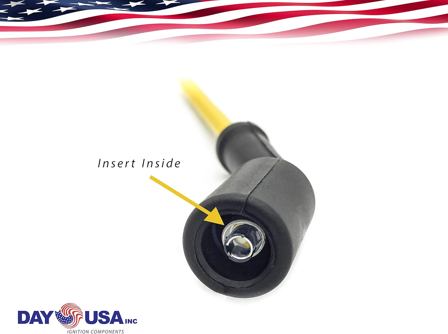 Spark Plug Wire for Chevrolet V8 4.8L 5.3L Express Silverado YUKKON Sierra Tahoe High Temp 450 F Silicone with Shield