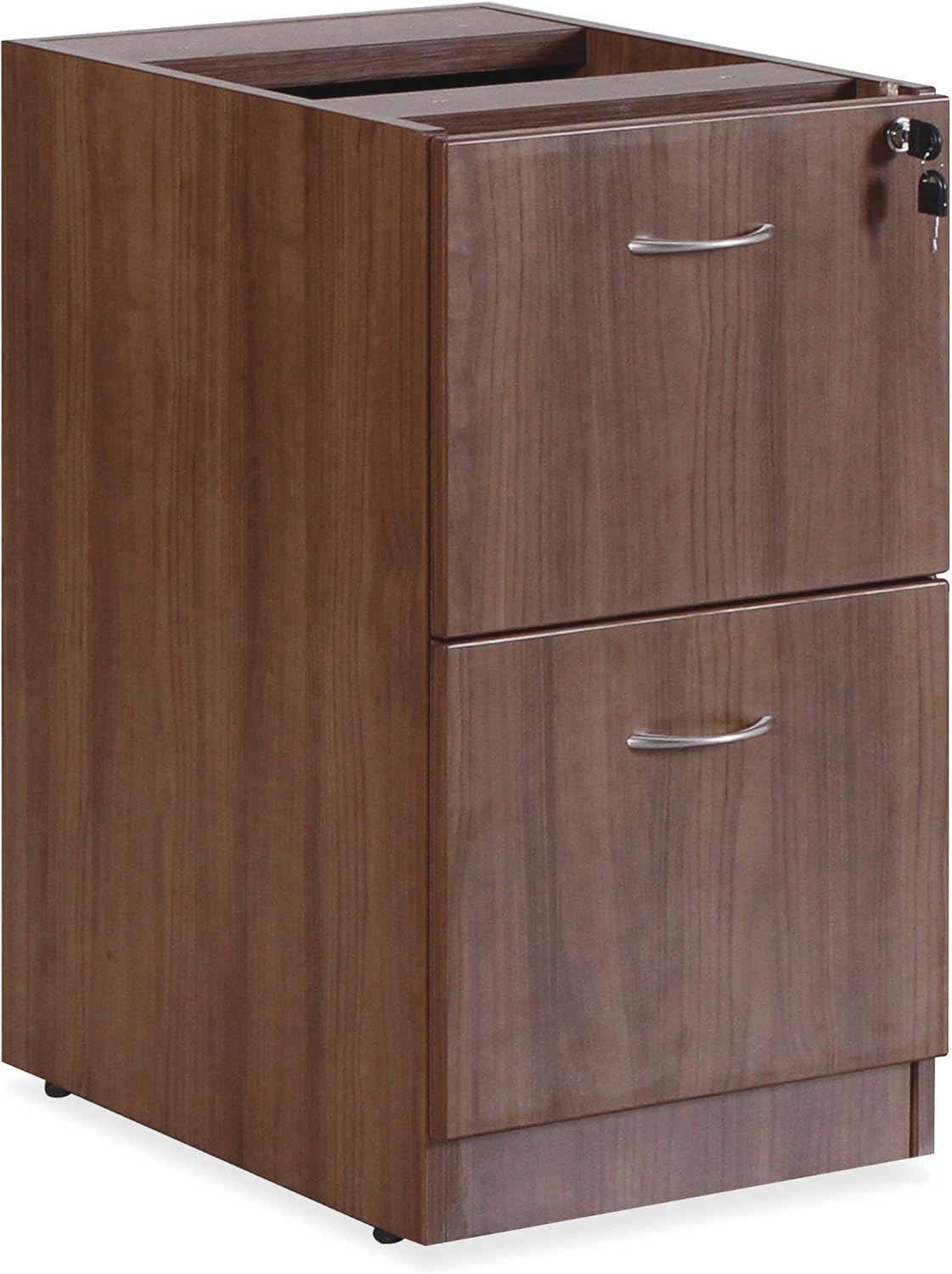 Lorell Essentials Series Walnut Hanging Pedestal