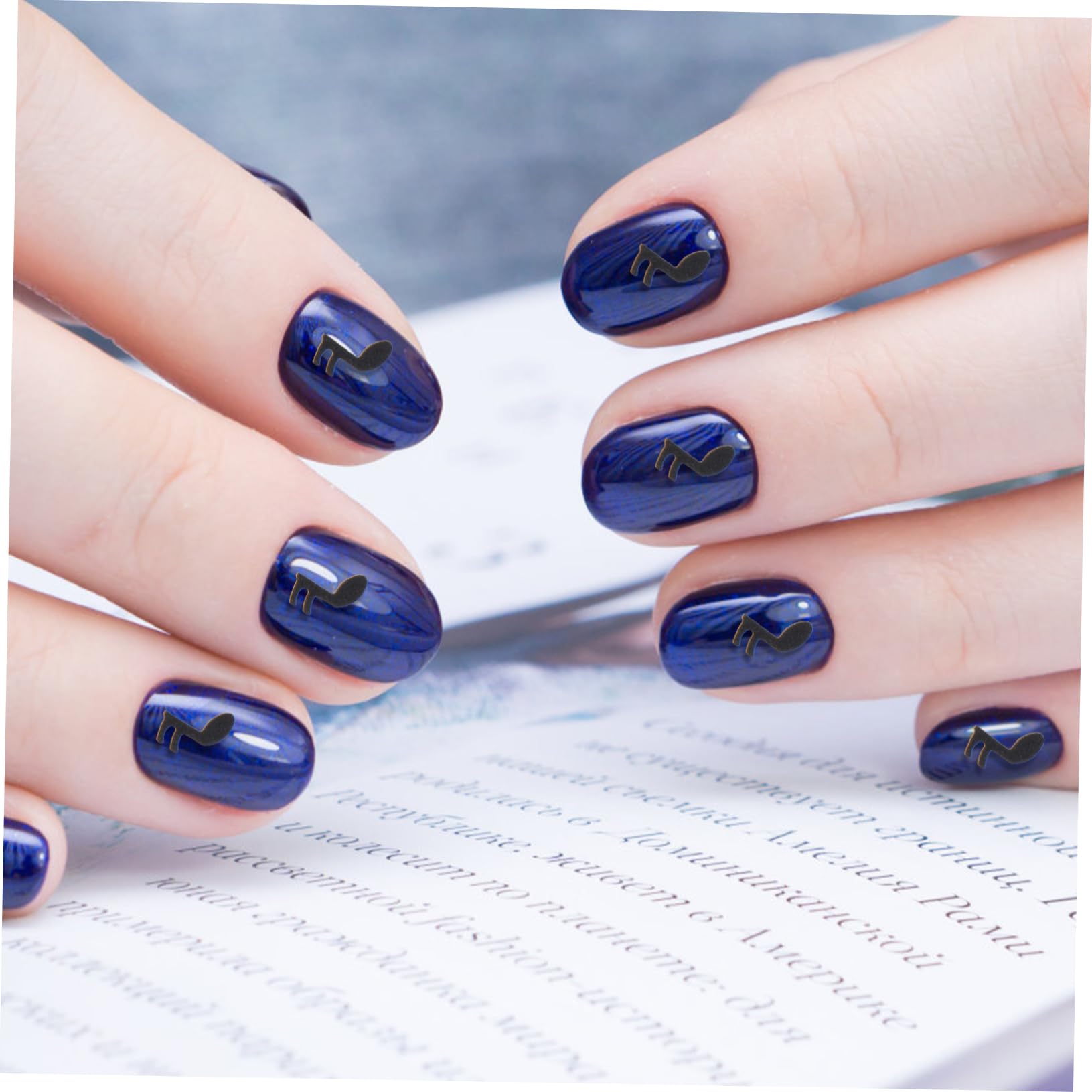 Healeved 4 Set Di Paillettes Per Unghie A Forma Di Nota Glitter Materiali in Pvc Resistenti Per Manicure 4 Scatole*4