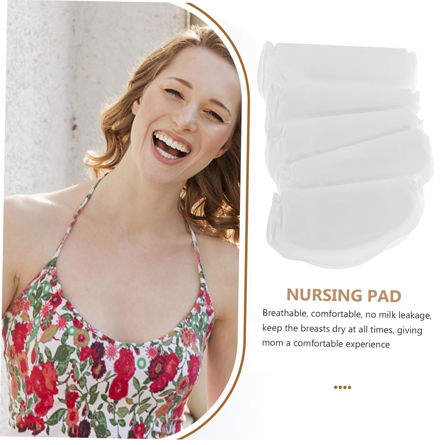SHOWERORO 48pcs Ultra Absorbent Stay Dry Breast Pads Breastfeeding Milk Catcher Leak Nursing Pads for Women Soft Texture Breathable