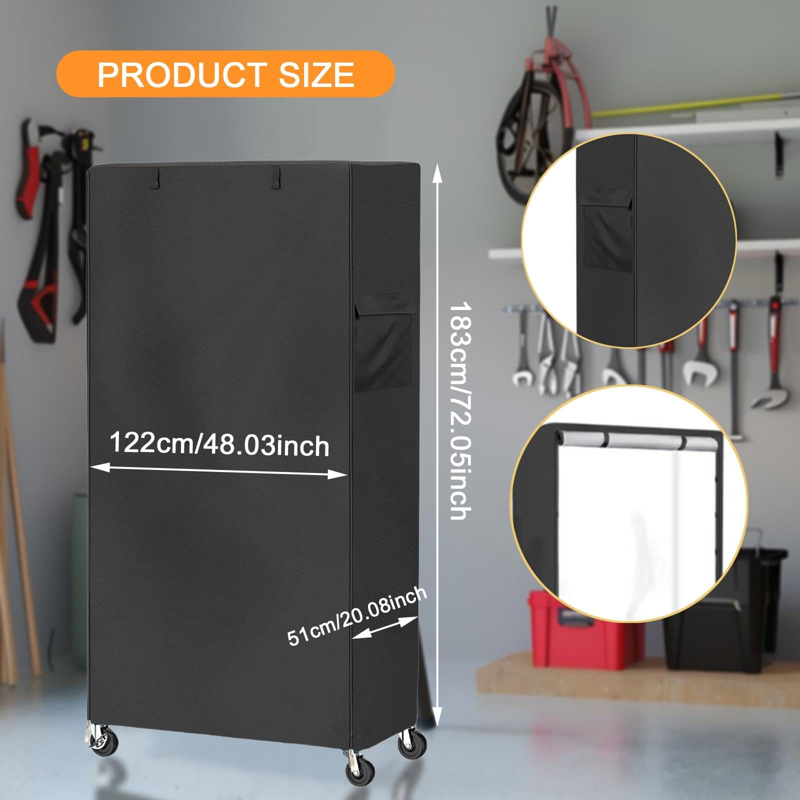 Generic Aufbewahrung, Aufbewahrungsdraht, Staubdicht, Hält Regal Sauber, Oxford, Outdoor Regalschutz für , 122cmx51cmx183cm