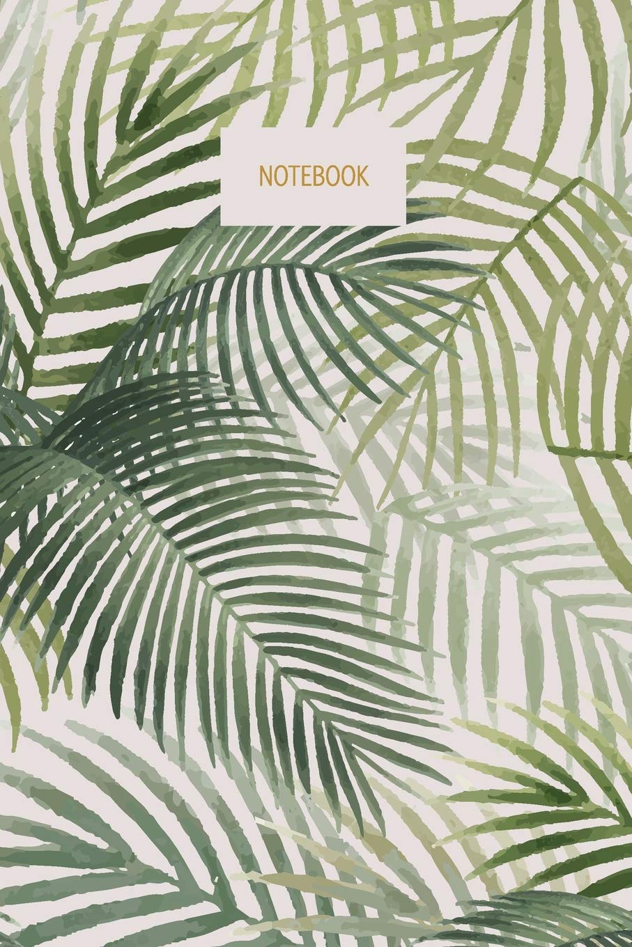 Notebook: Fern Notebook | Recycled Lined Journal with Blank Pages to Write In