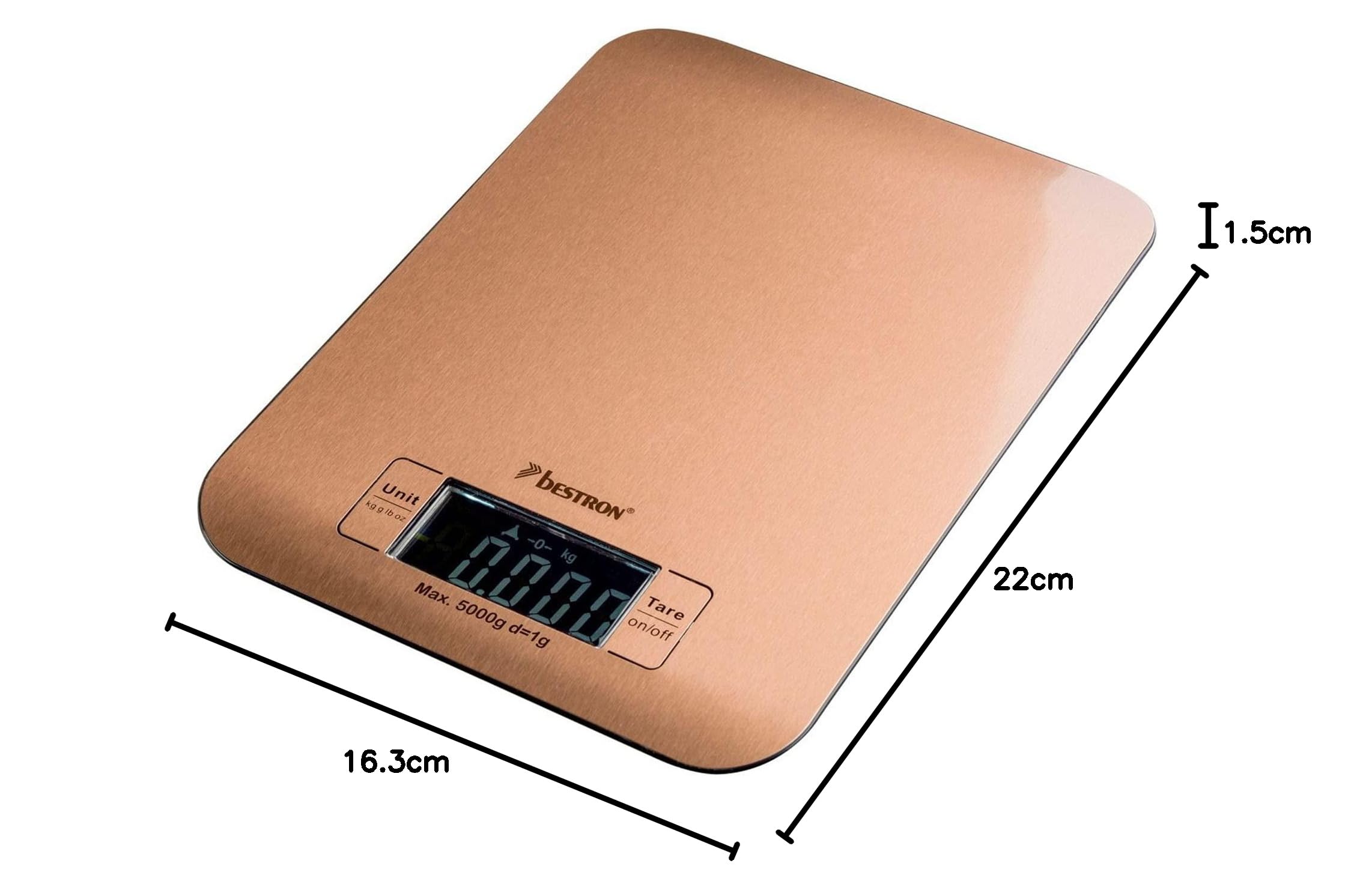 Image secondaire de Balance de Cuisine Numérique Vintage Cuivrée avec Écran LCD