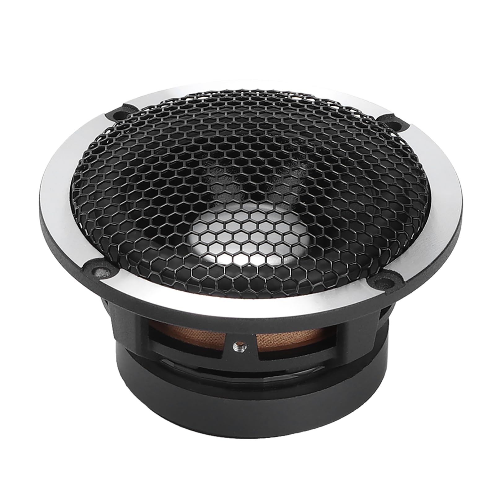 Drfeify 3-calowy Głośnik Samochodowy Aluminiowy Głośnik średniotonowy z żelaza 100 W Maksymalna Moc Wysoka czułość Czysty Dźwięk Łatwa Instalacja W Schowku W Drzwiach Samochodu System Dźwiękowy W