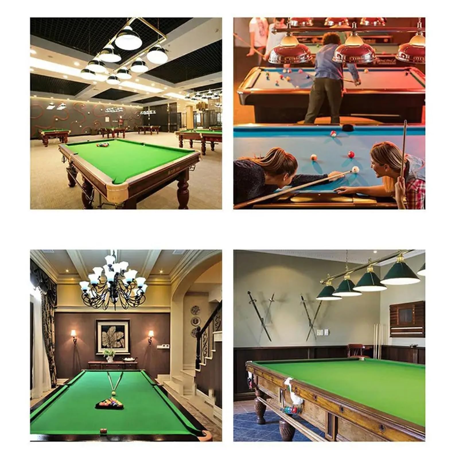 Filc na stół bilardowy, wytrzymały, 2,1 m lub 2,4 m, obrus do snookera, filcowy, do gier wewnętrznych, akcesoria bilardowe, snooker, akcesoria bilardowe, do barów, klubów