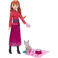 Mattel Disney Frozen - Anna e Cucciolo di Lupo, set con bambola Anna e personaggio