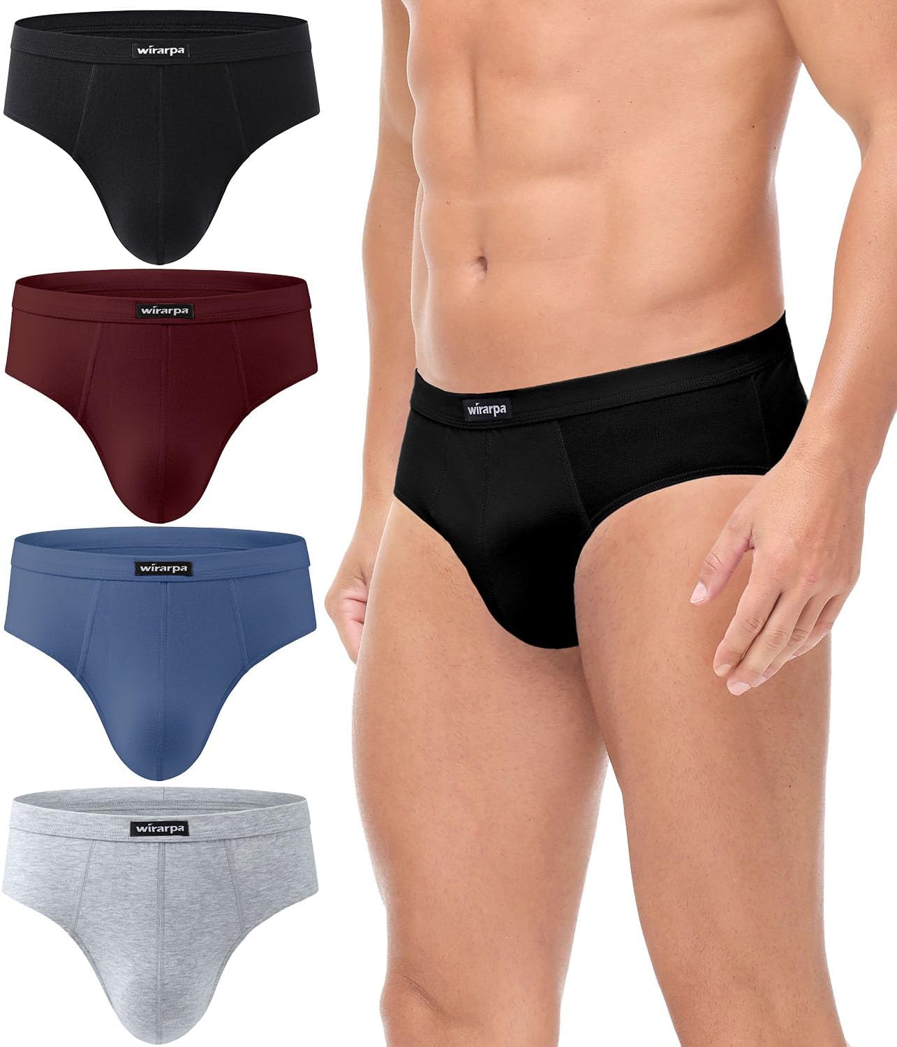wirarpa mens Men's Briefs Underwear