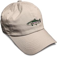 Custom Soft Baseball Cap-Fish Rainbow Trout Fishing Cotton Dad Hat