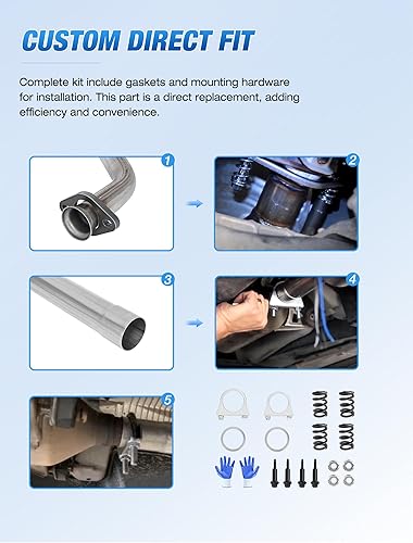 Miniatura 4 de Nilight Convertidor catalítico para Dodge Ram 1500 2500 3500 3.9L 5.2L 5.9L 1994 1995 1996 1997 1998 1999 2000 2001 (estándar EPA)
