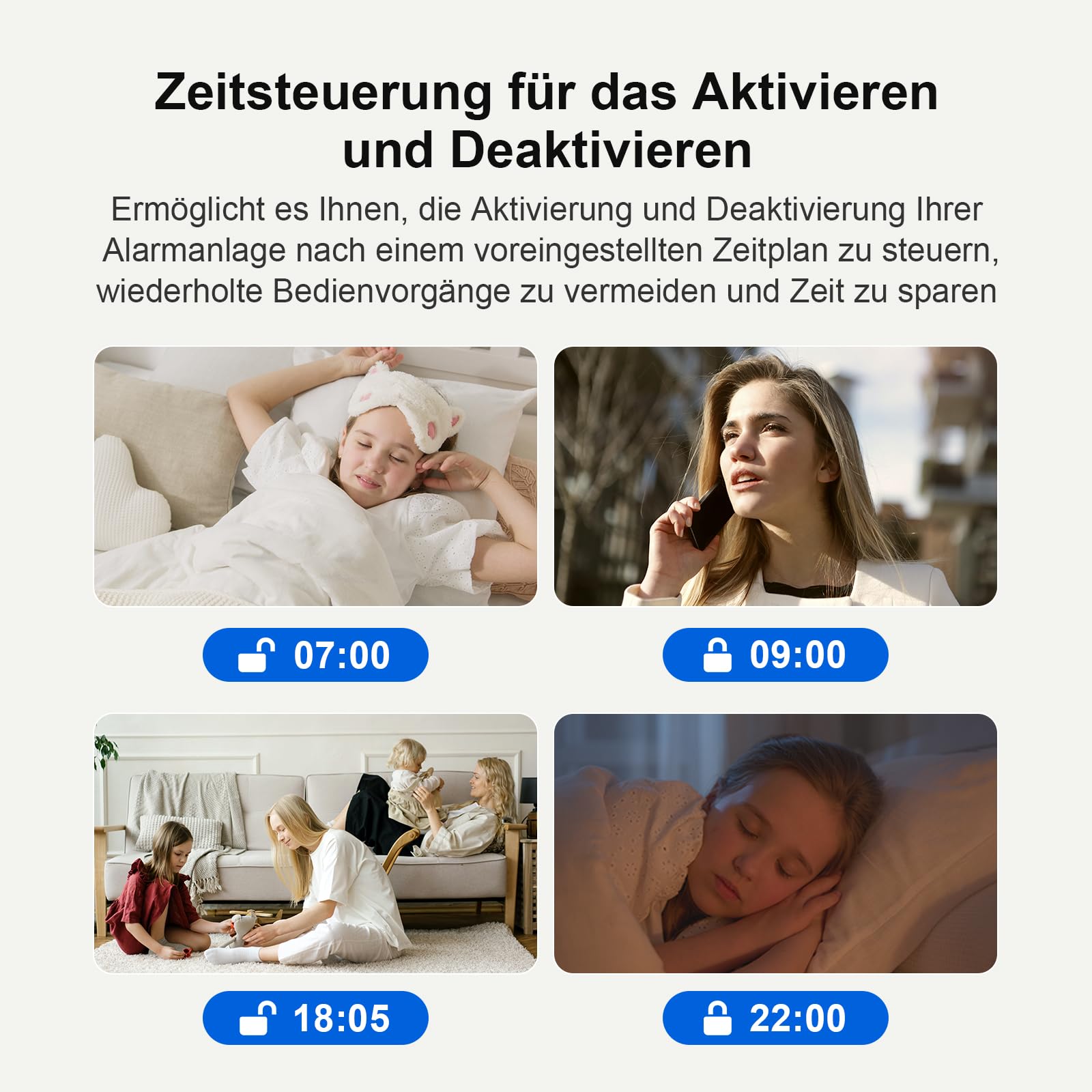 4,3 Zoll Touchscreen Alarmanlage für Haus mit Innenkamera und Außenkamera, 4G+ WLAN Alarmanlage Haus, Wohnung mit Sirene, 4 PIR-Bewegungsmelder, 8 Fenster-/Türsensor, 3 Fernbedienungen