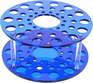 Cabilock Makeup Brush Storage Rack round Acrylic Organizer for Vanity Brush Holder Drying Cosmetic Organiser for Daily Use