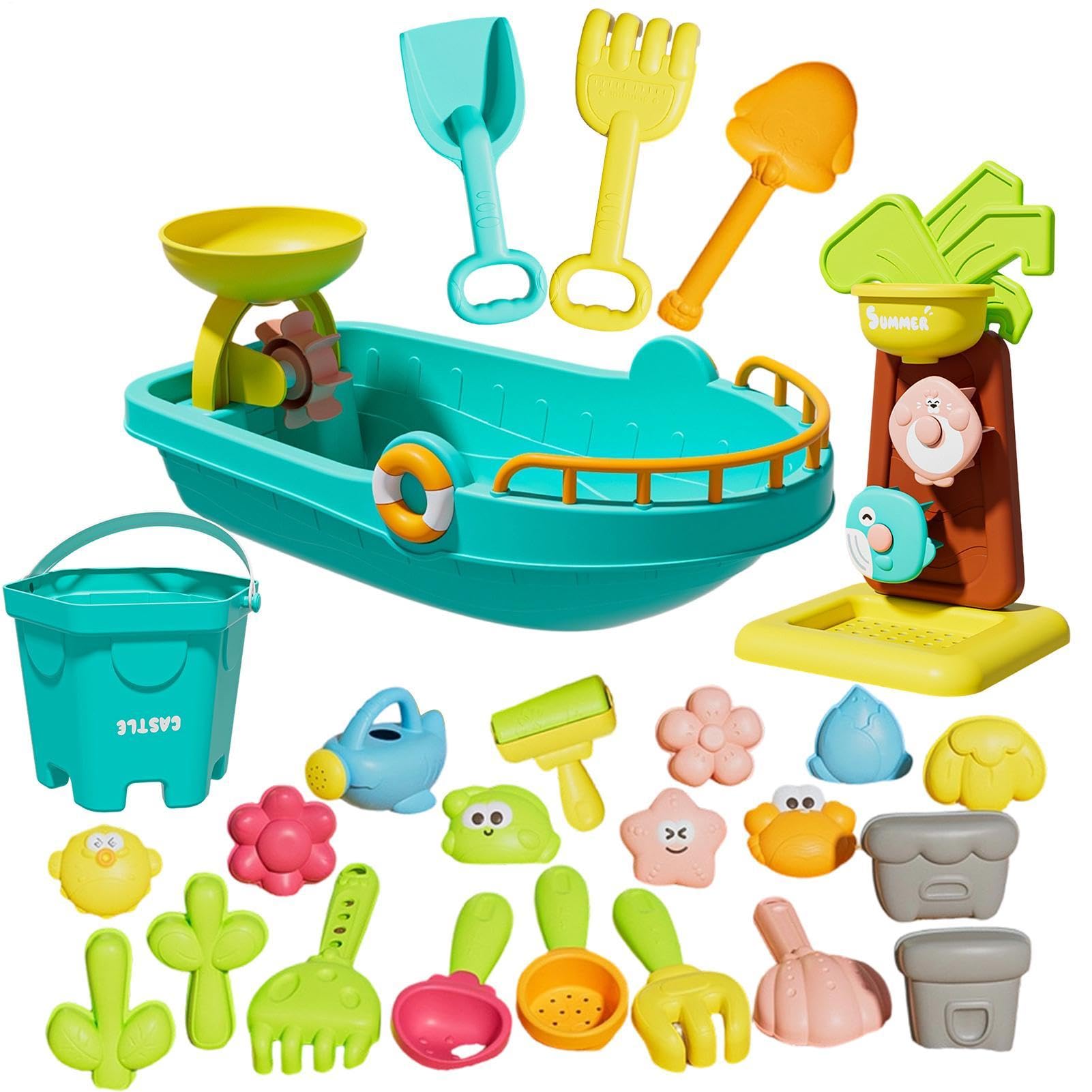 Sandspielzeug für Kinder im Außenbereich 25-teiliges lustiges Grab- und | Kinder Sandspielzeug Für alle Pool, Wasser, Schwimmen, Tauchen, Sommerferien, , Outdoor sowie Außenbere