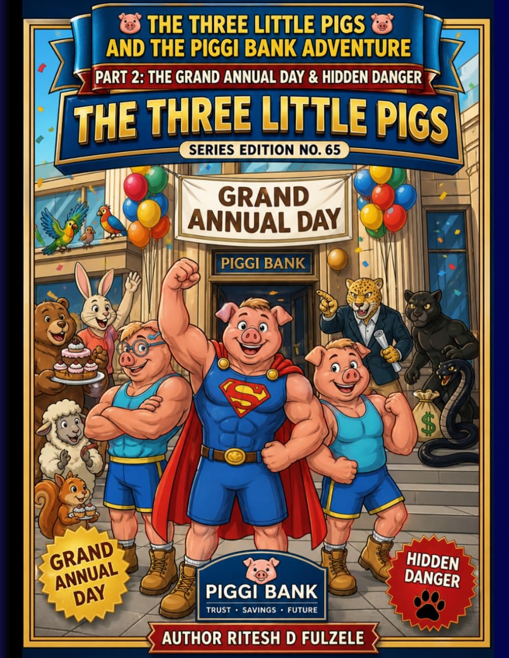 THE THREE LITTLE PIGS AND THE PIGGI BANK ADVENTURE PART 2: THE GRAND ANNUAL DAY & HIDDEN DANGER: THE THREE LITTLE PIGS SERIES EDITION NO. 65