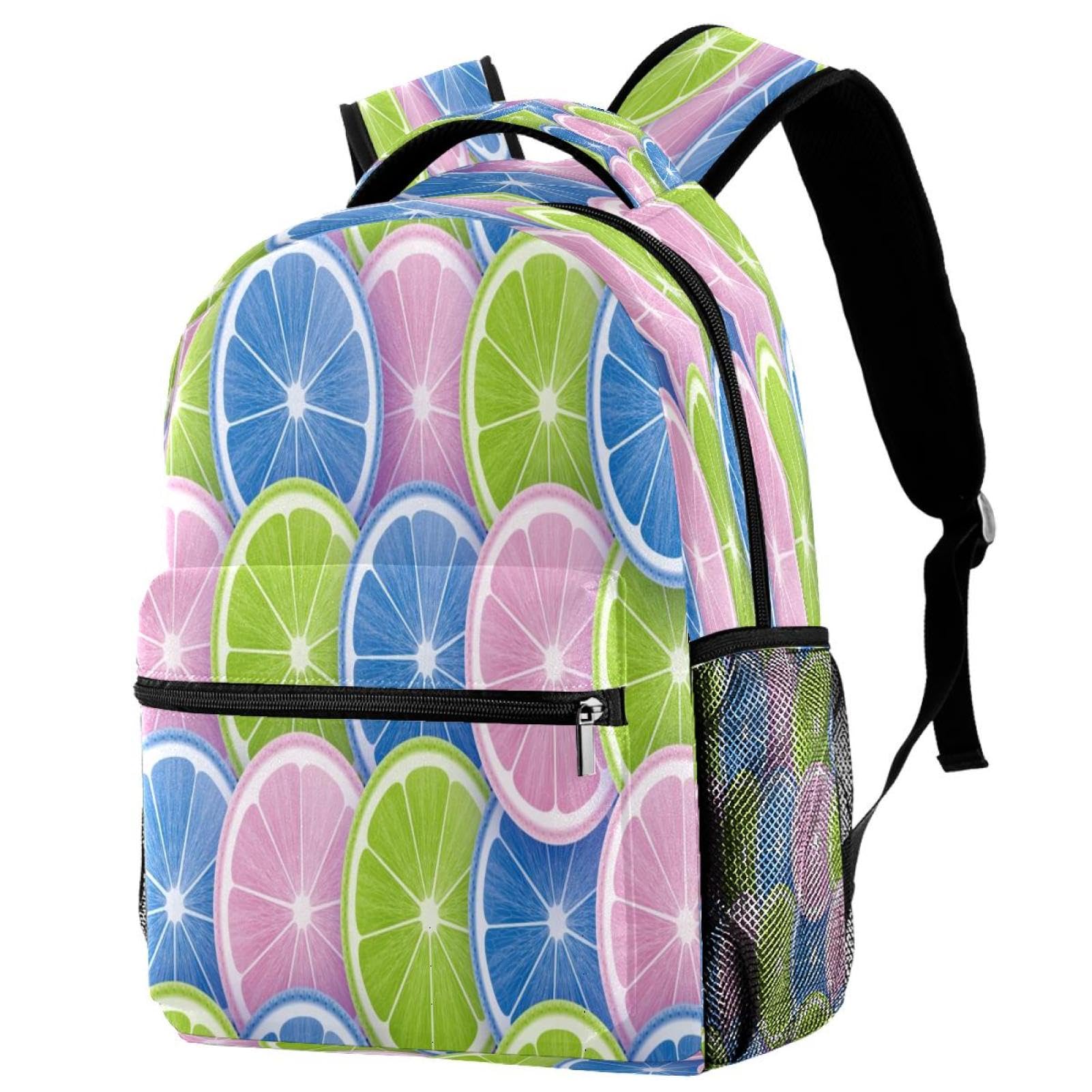 Sac à dos de voyage décontracté style Pop Color pour les sorties des adolescentes