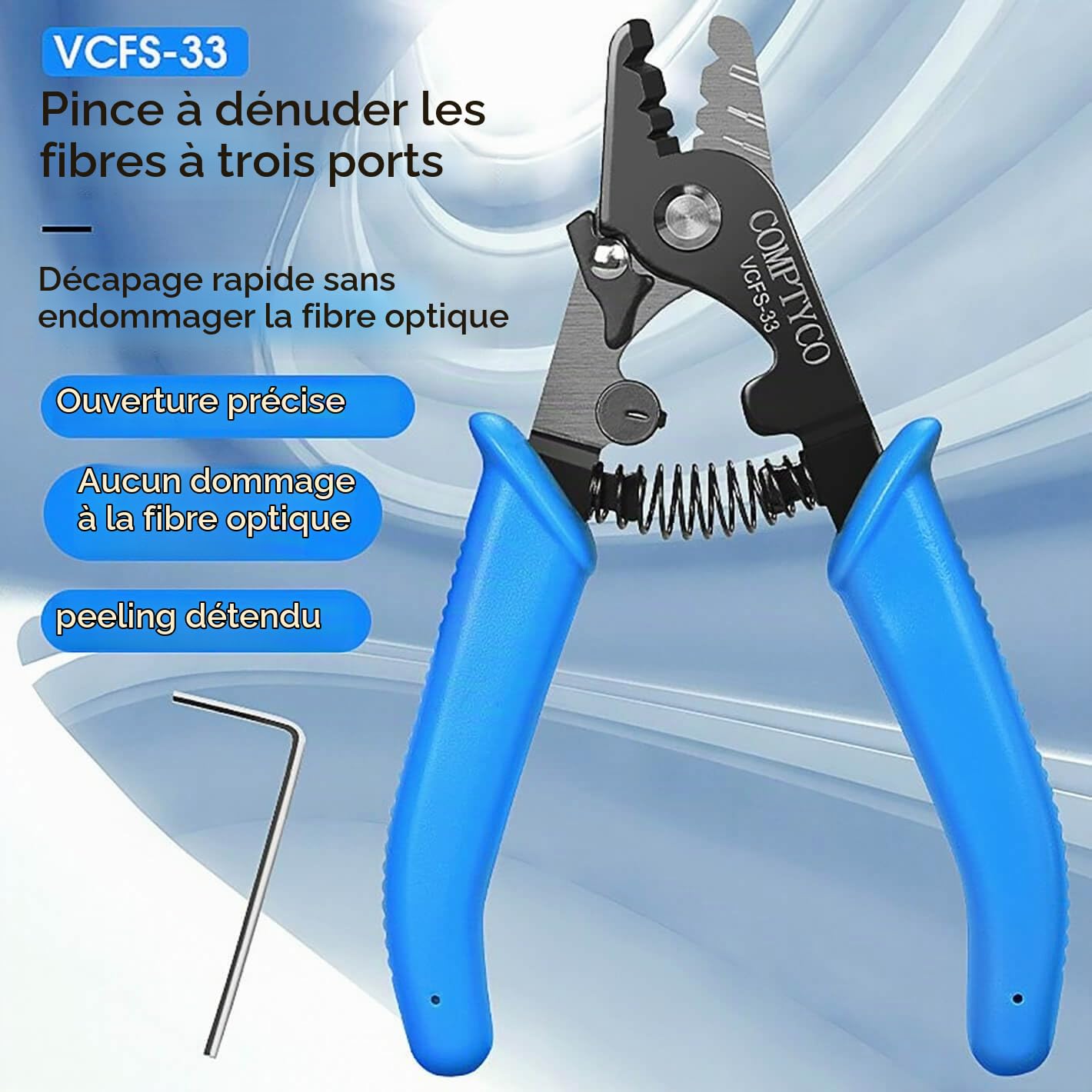 Fiber Optic FTTH Kit d'outils en fibre optique avec compteur de puissance optique avec test réseau RJ45 Localisateur de défauts en fibre optique