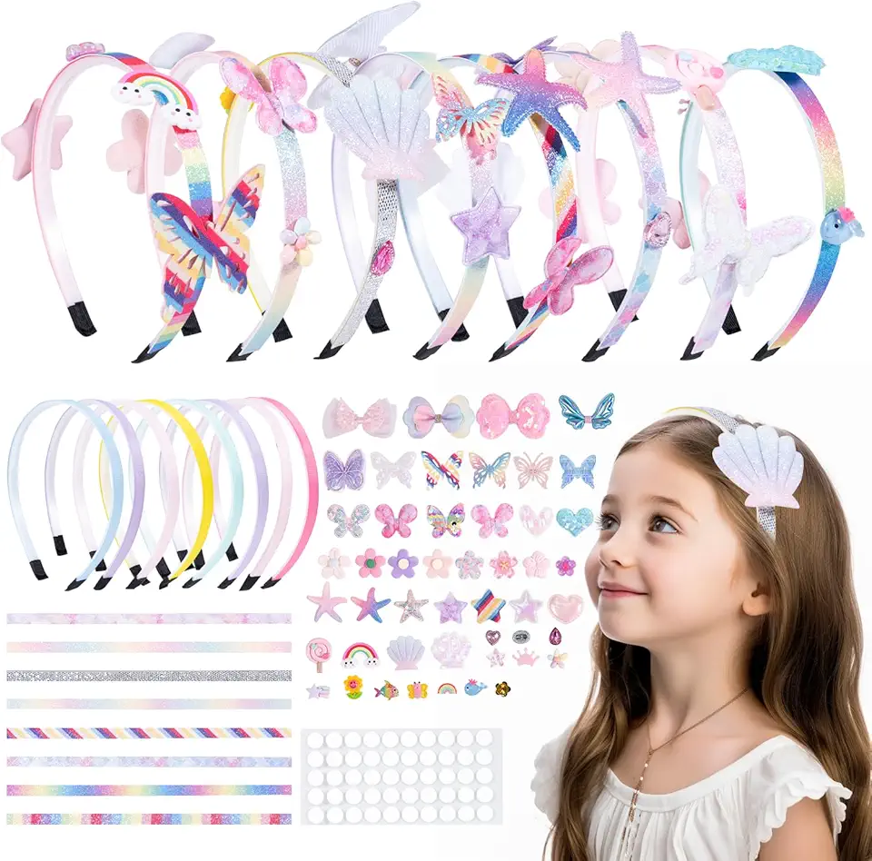 Pannband pysselset för kreativa hårsmycken