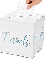 Vista 8 de Caja de tarjetas clásica y elegante, 1 juego de caja de recepción de tarjetas de estampado en caliente para regalo de sobre y dinero, decoración