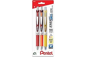 EnerGel RTX Retractable Yellow Gel Pens, Spread Happiness with Vibrant Writing