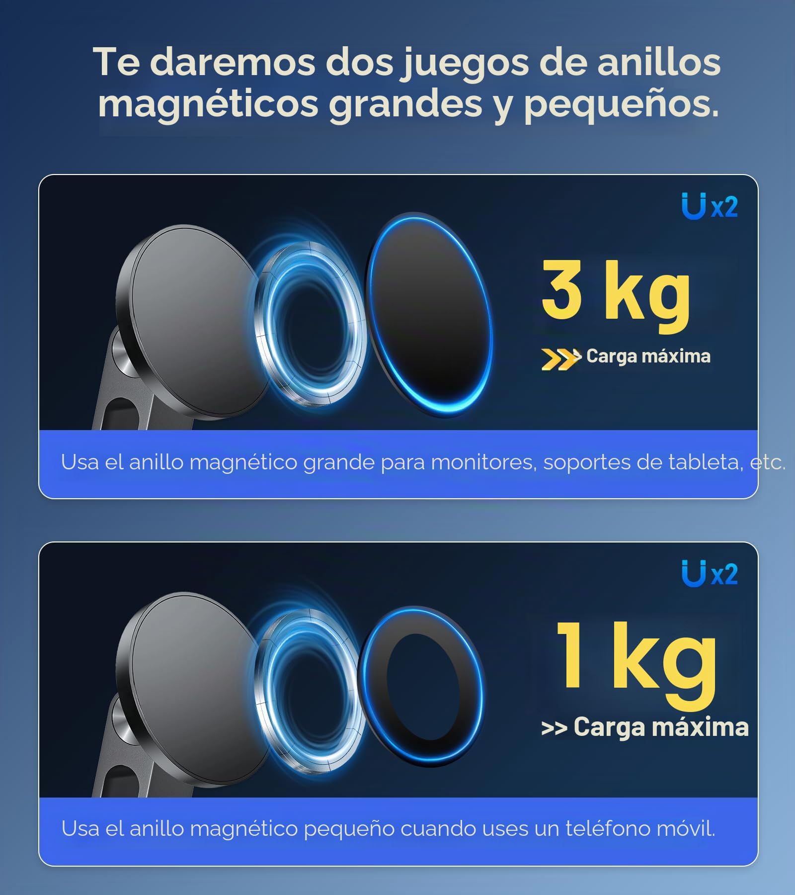 Golday Soporte magnético para iPhone/iPad/monitor compatible máximo con brazo de aleación de aluminio de 18 pulgadas, soporte ajustable para tableta, adecuado para tu hogar, oficina, aula, espacio