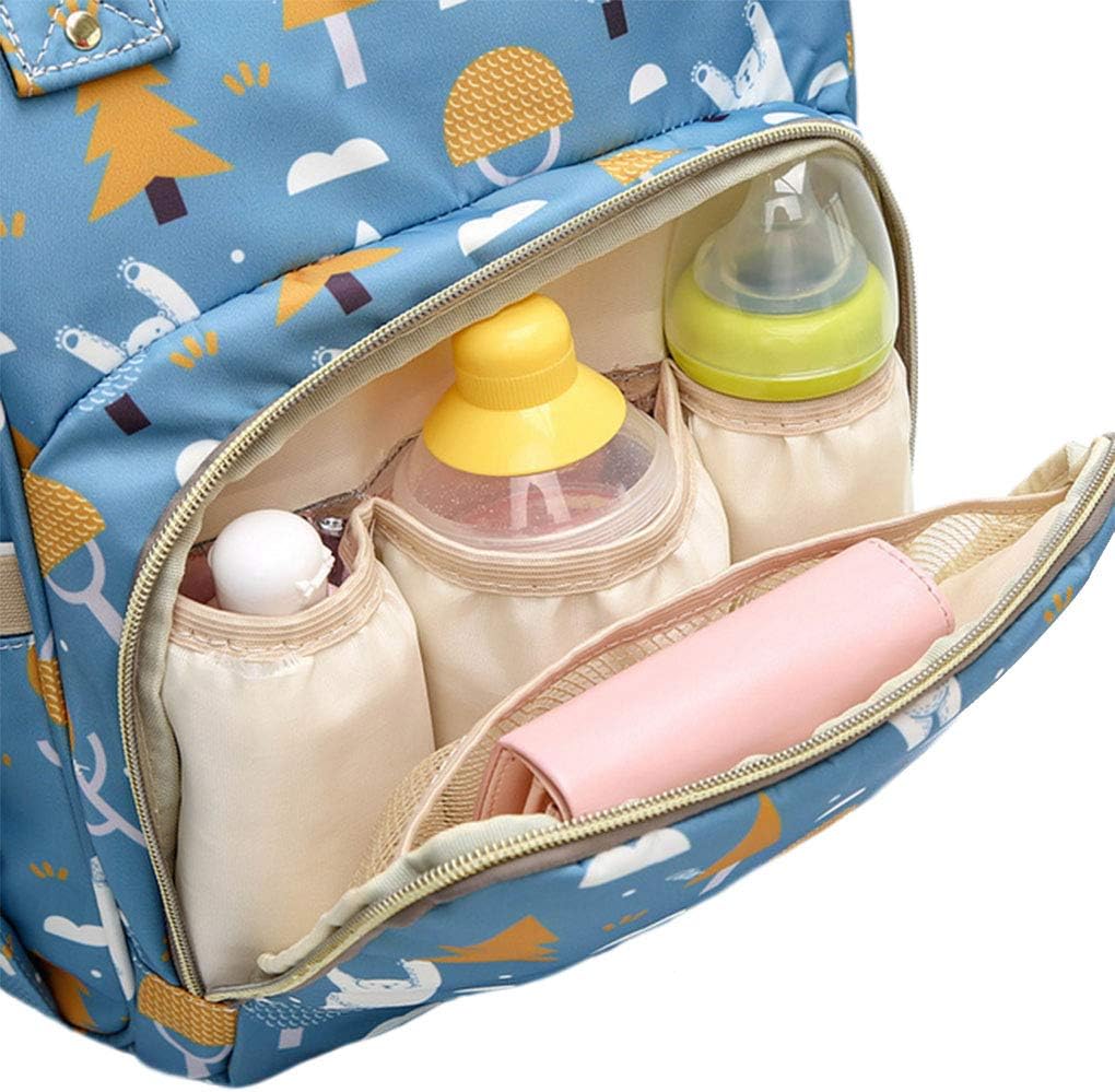 Large Capacity Baby Diaper Bag Backpack Waterproof Travel Nappy Diaper Bags Cute for Girls Boys (Polar bear)