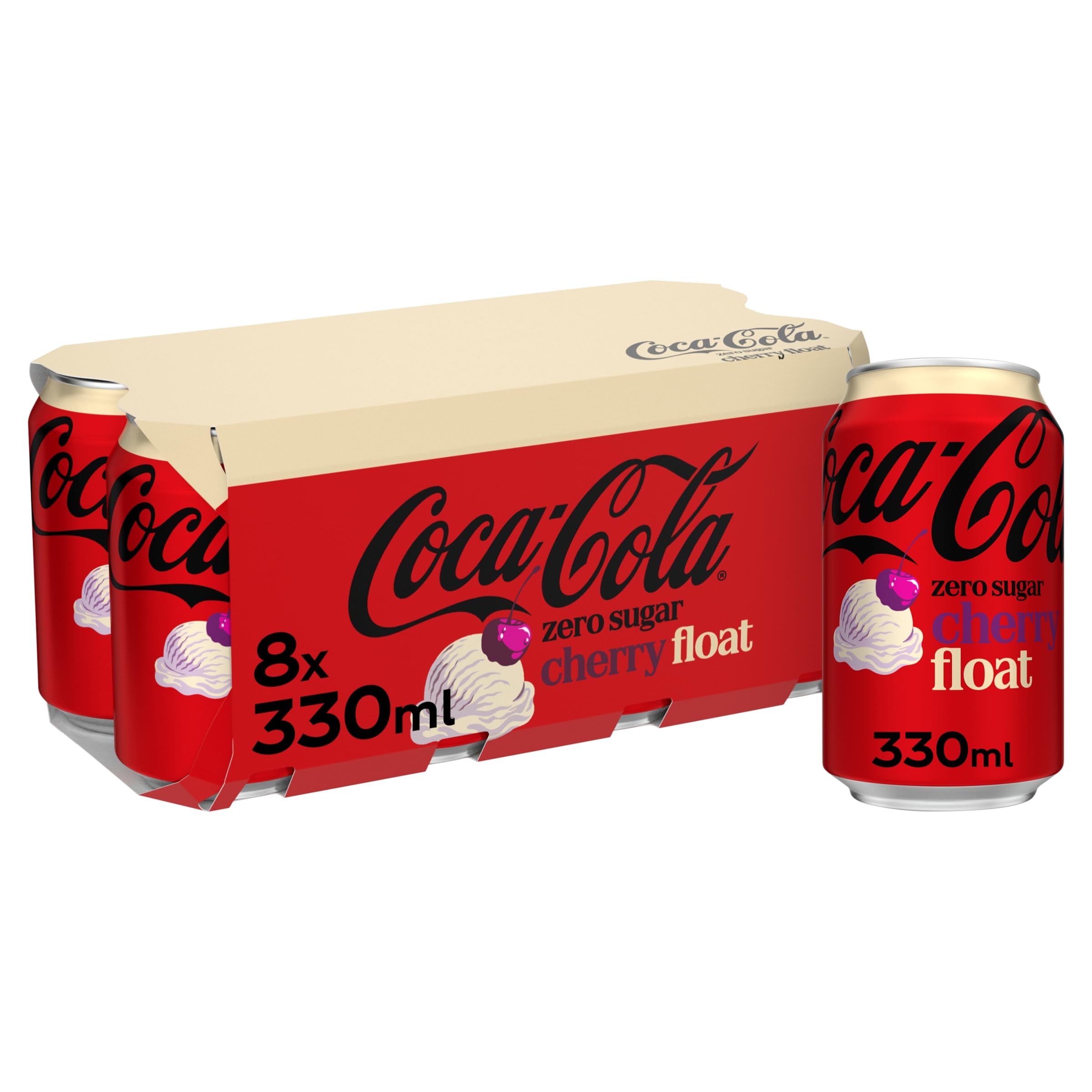 Coca-Cola Zero Sugar Cherry Float 8 x 330ml Cans