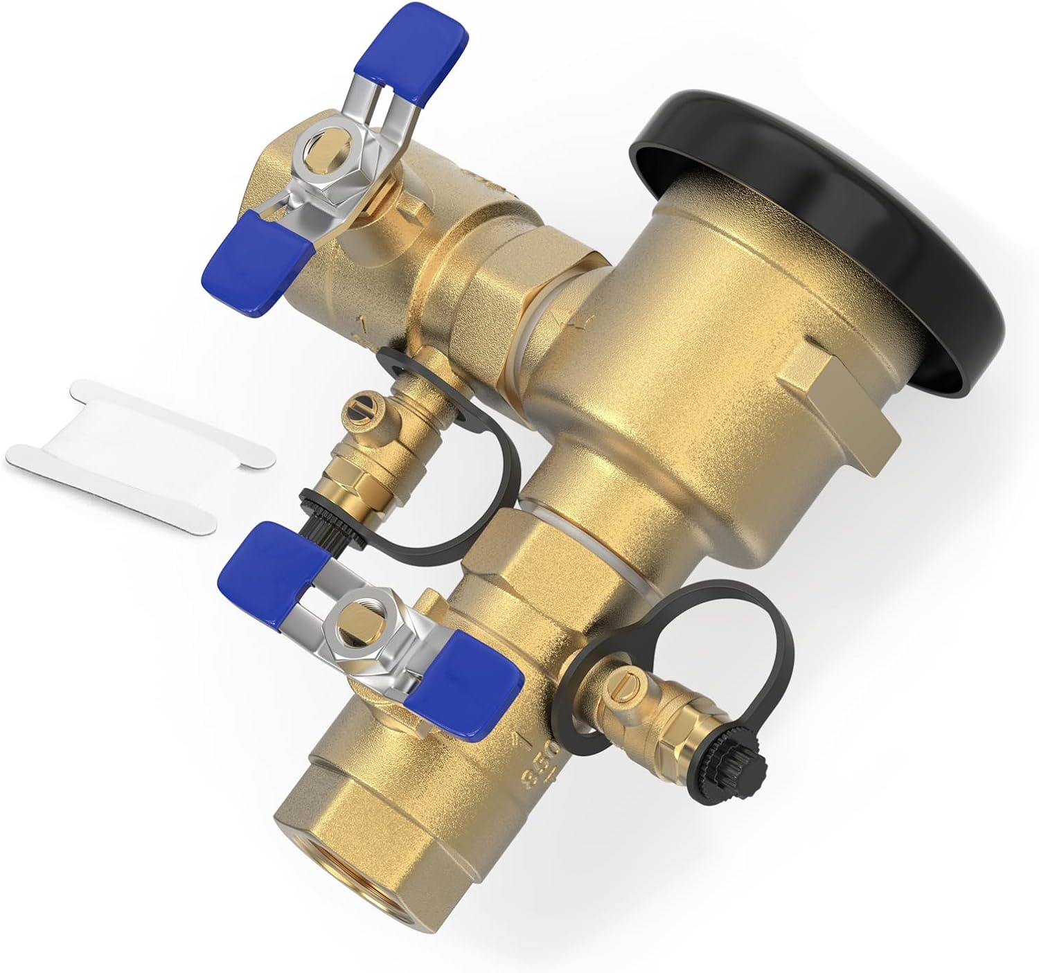 1" Pressure Vacuum Breaker Assembly, with union ball valves, MAX 400PSI Brass Irrigation Backflow Preventer Valve, for, Outdoor Water Line, Lawn Irrigation, SystemGarden Sprinkler