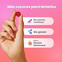 Vista 5 de OLLY Undeniable Beauty - Gomitas de belleza para el cabello, piel, uñas; con biotina, vitamina C, queratina; suplemento masticable, sabor pomelo