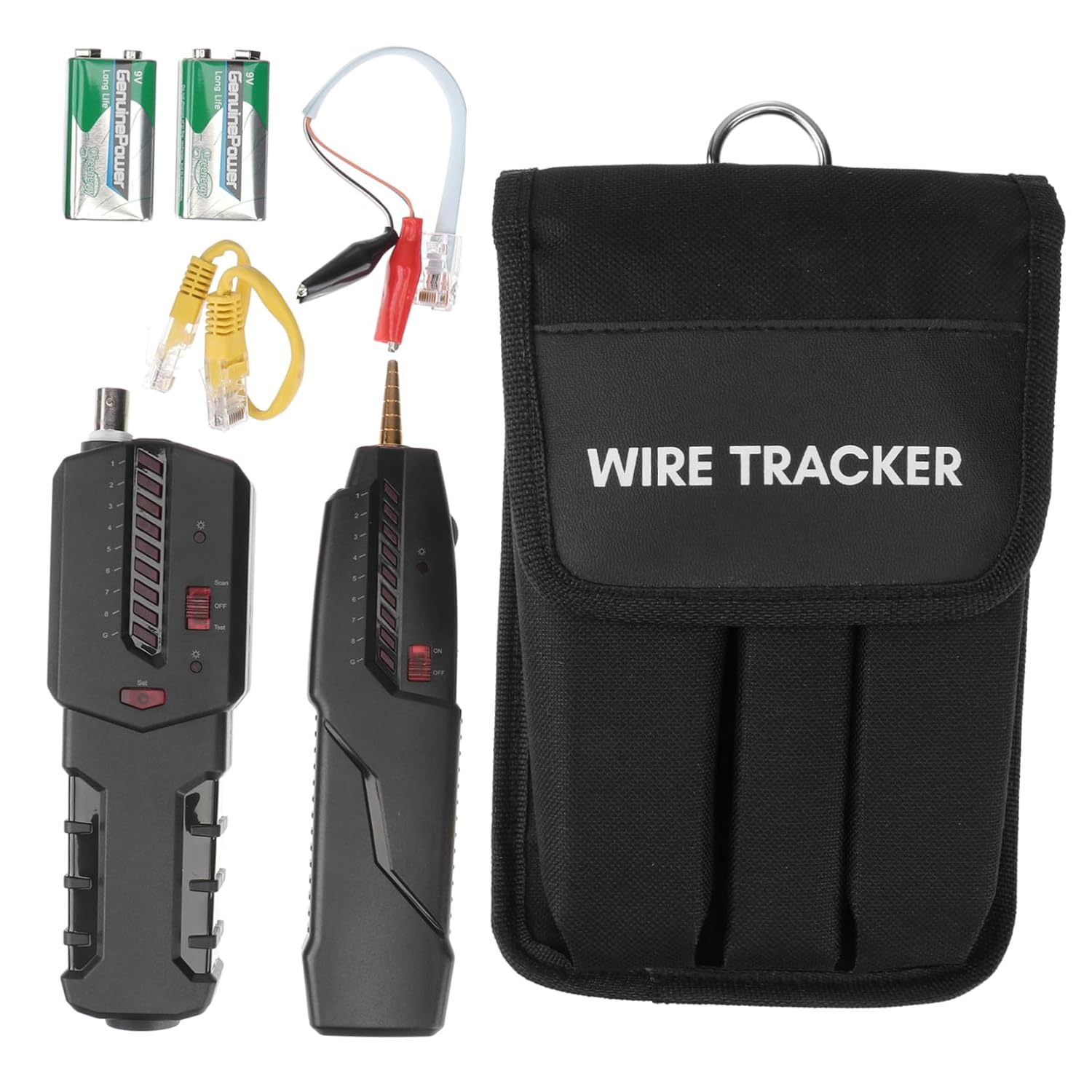 Homoyoyo 1set Multifunction Network Cable Tester Continuity Checking -Interference Design and Line for Ethernet and Telephone Cables
