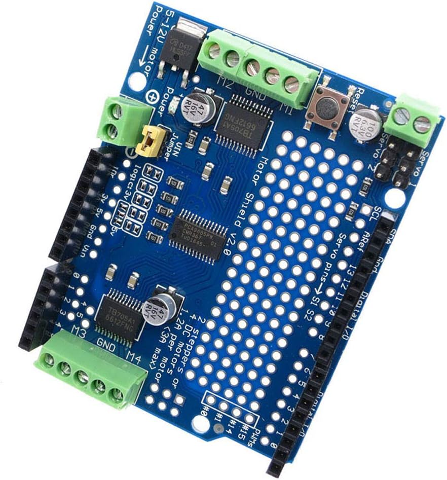HiLetgo TB6612 Mosfet for Arduino Motor Shield Standard IIC I2C TB6612FNG Stepper Motor PCA9685 PWM Servo Driver Shield V2 Robot PWM Uno Mega R3 Replace L293D